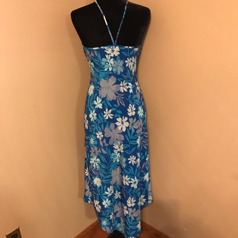 Express blue floral dress size 7/8 - Picture 4 of 7